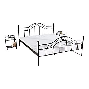 moebel direkt online Metallbett schwarz, Liegefläche 140x200 cm von moebel direkt online