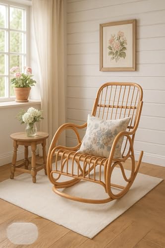 moebel direkt online Schaukelstuhl - Garten - Rattan - Braun - Entspannen - Kissenverfügbar von moebel direkt online