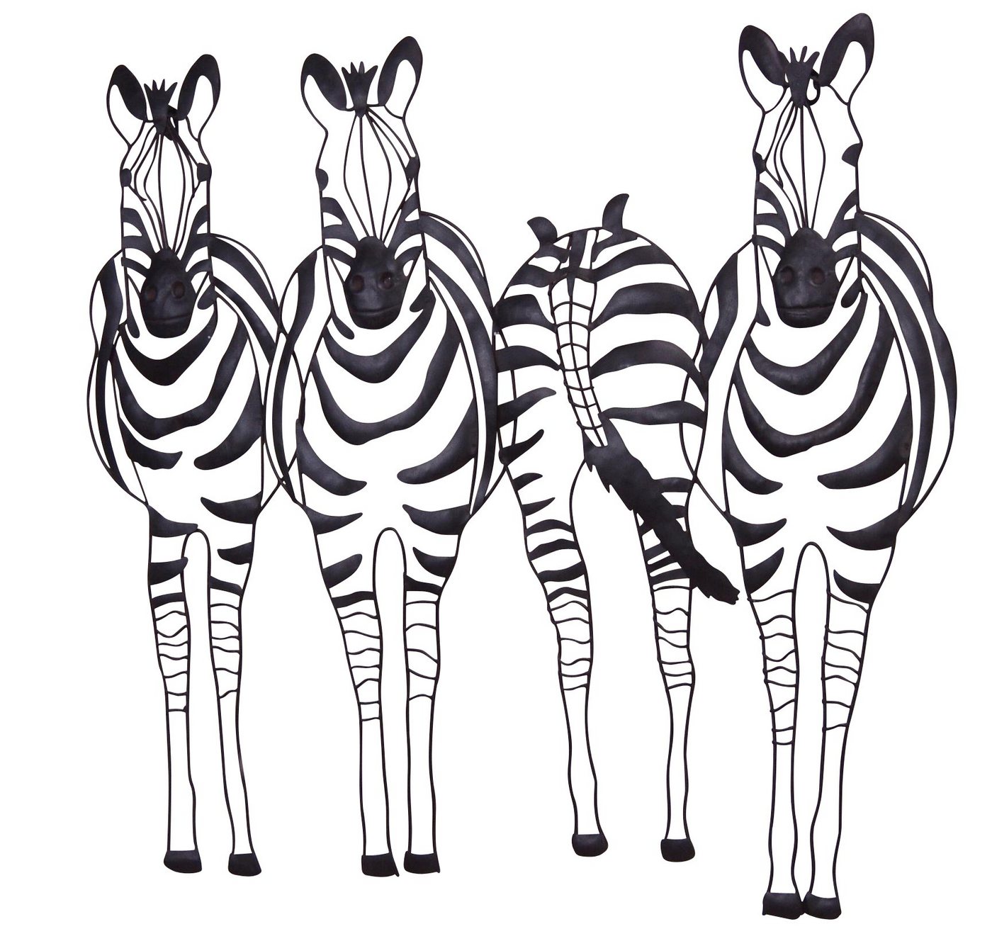 moebel-direkt-online Wanddekoobjekt Zebrafamilie von moebel-direkt-online