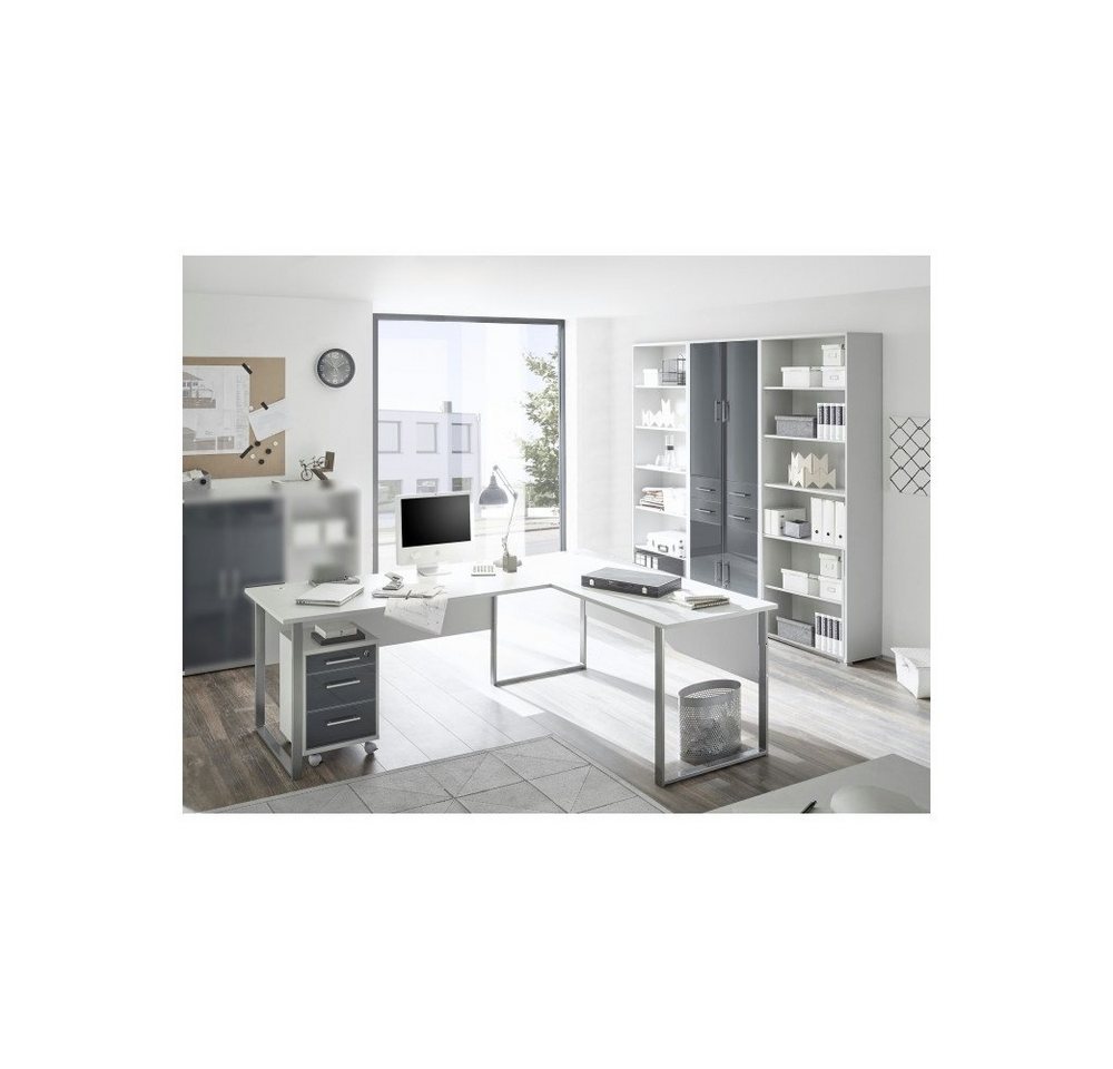 möbel-direkt.de Aktenschrank Office Line Lux Pro (Komplett Set, 5-St., in verschiedenen Zusammenstellungen wählbar) Glasfronten, abschließbar von möbel-direkt.de