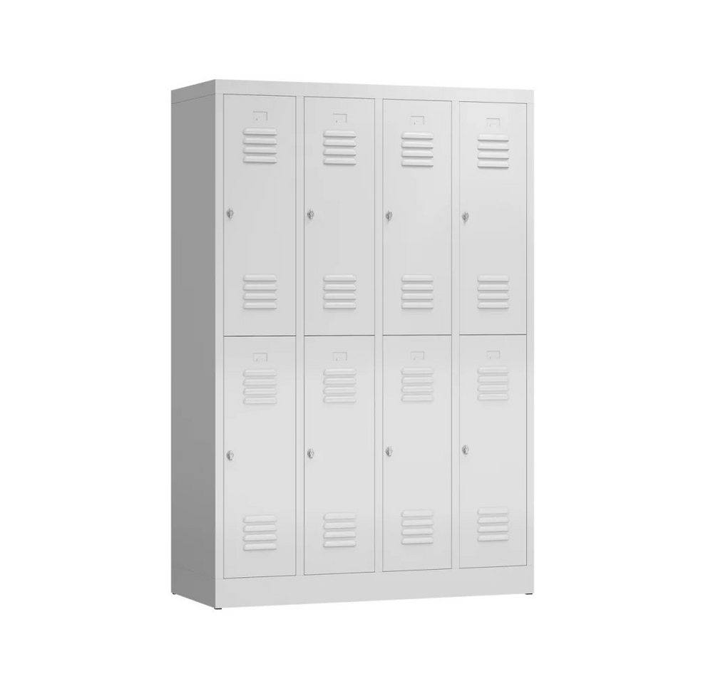 möbel-direkt.de Garderobenschrank Metallspind ClassiX Double Basic (komplett Set, 1-St., 1 Stück) Komplett montiert und verschweißt von möbel-direkt.de