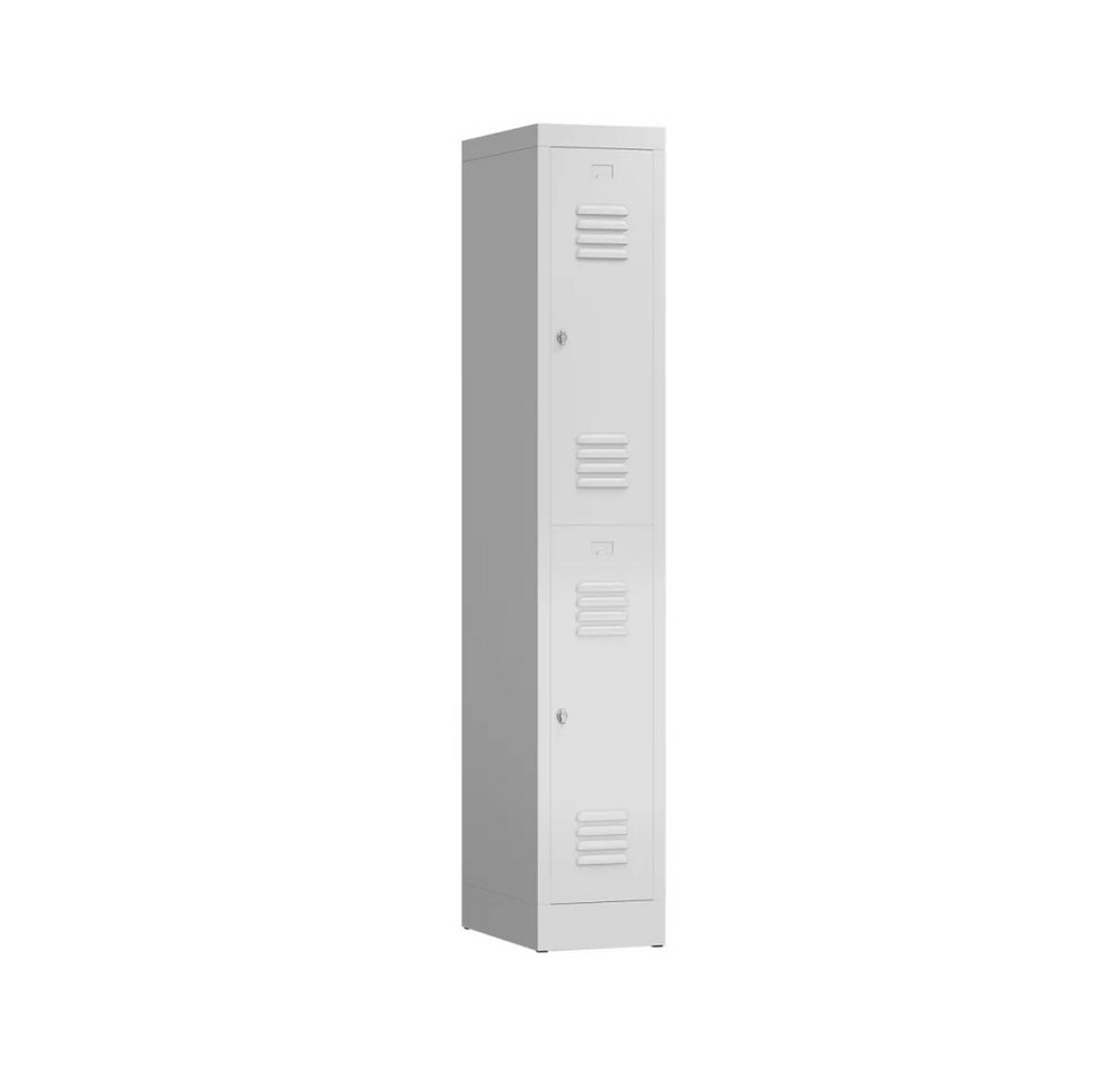möbel-direkt.de Garderobenschrank Metallspind ClassiX Double Basic (komplett Set, 1-St., 1 Stück) Komplett montiert und verschweißt von möbel-direkt.de