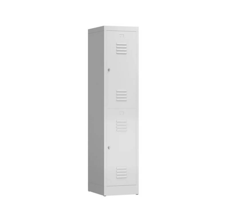 möbel-direkt.de Garderobenschrank Metallspind ClassiX Double Premium (Komplett Set, 1-St., 1 Stück) Komplett montiert und verschweißt von möbel-direkt.de