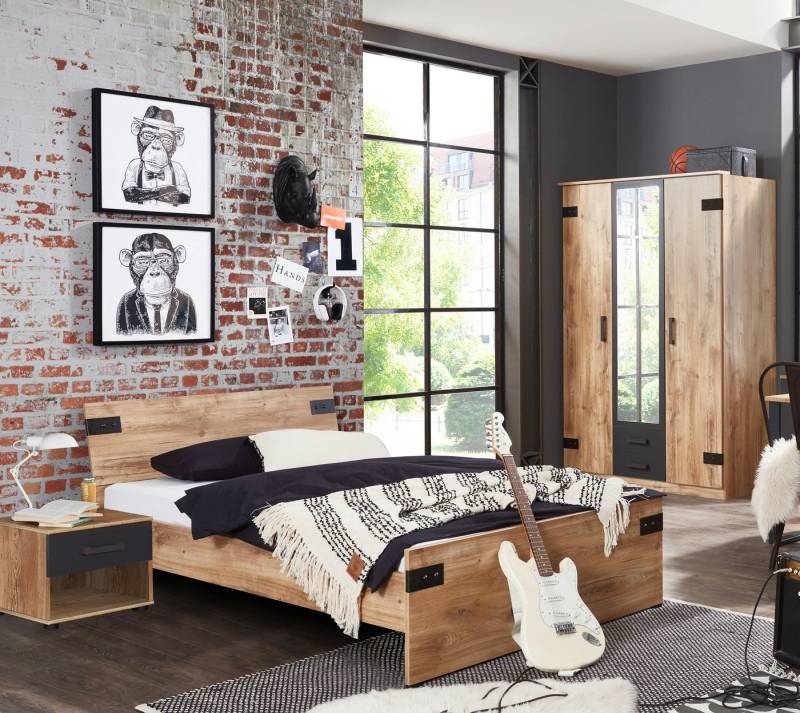 möbel-direkt.de Jugendzimmer-Set Liverpool, (Komplett Set, 3-tlg., in verschiedenen Zusammenstellungen auswählbar), Made in Germany von möbel-direkt.de