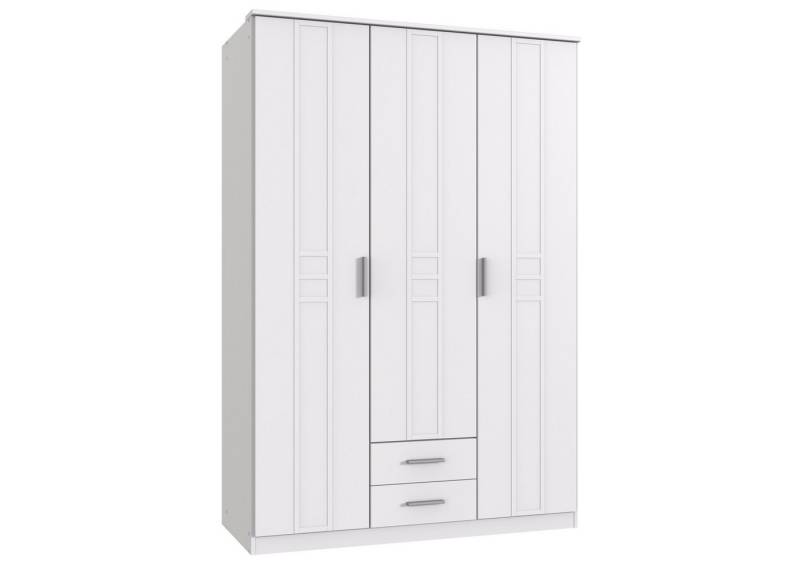 möbel-direkt.de Kleiderschrank Bela "Borkum" in Landhausstil Weiß (komplett, 1-St., Kleiderschrank) Landhausstil, Soft Close von möbel-direkt.de