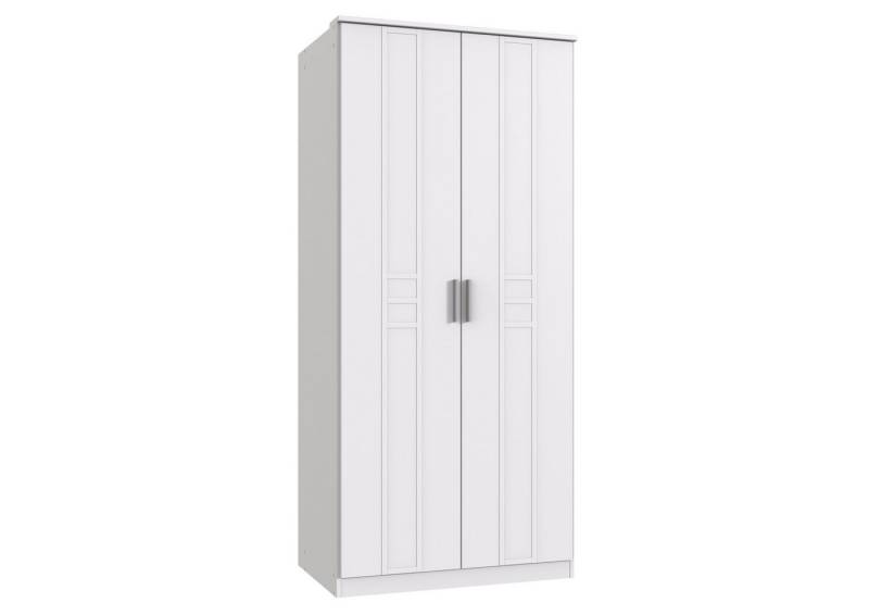 möbel-direkt.de Kleiderschrank Bela "Borkum" in Landhausstil Weiß (komplett, 1-St., Kleiderschrank) Landhausstil, Soft Close von möbel-direkt.de