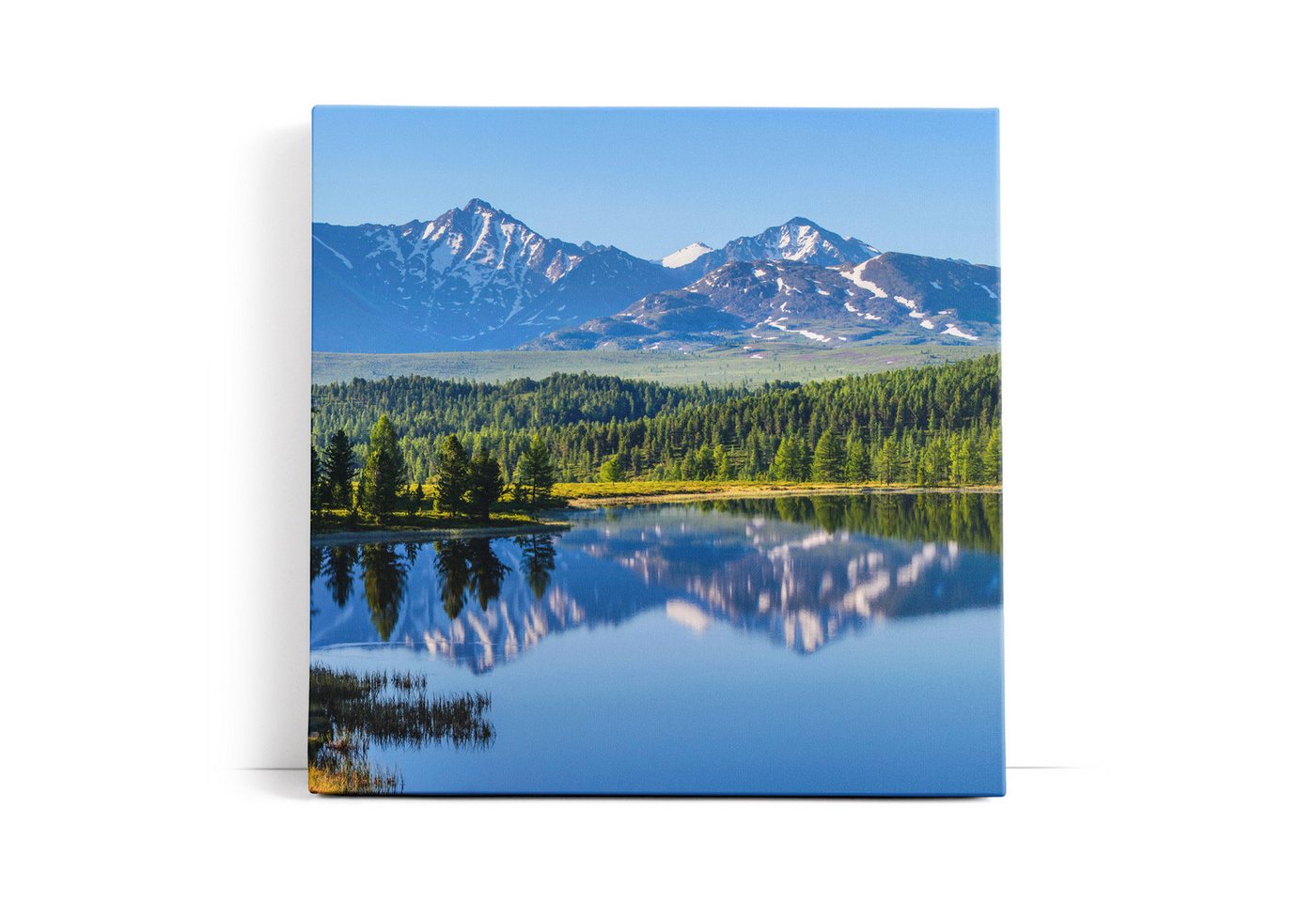 möbel-direkt.de Leinwandbild Berglandschaft See Bergsee Berge Schneegipfel Natur von möbel-direkt.de