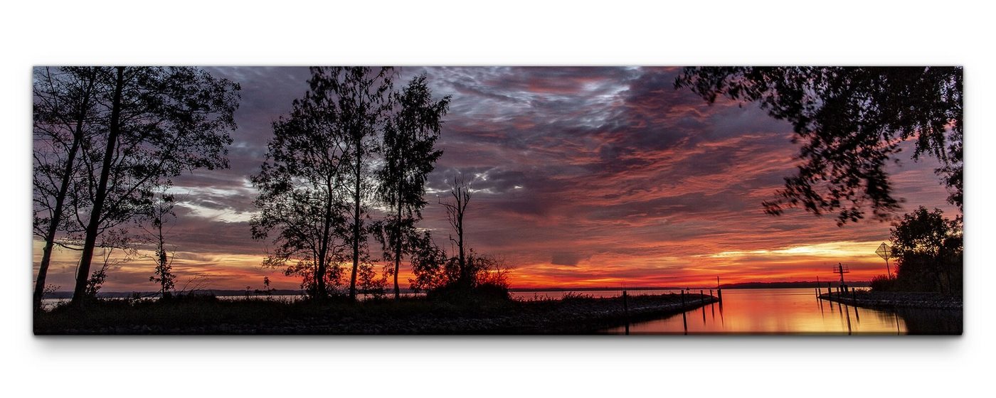 möbel-direkt.de Leinwandbild Bilder XXL Abendstimmung Wandbild auf Leinwand von möbel-direkt.de