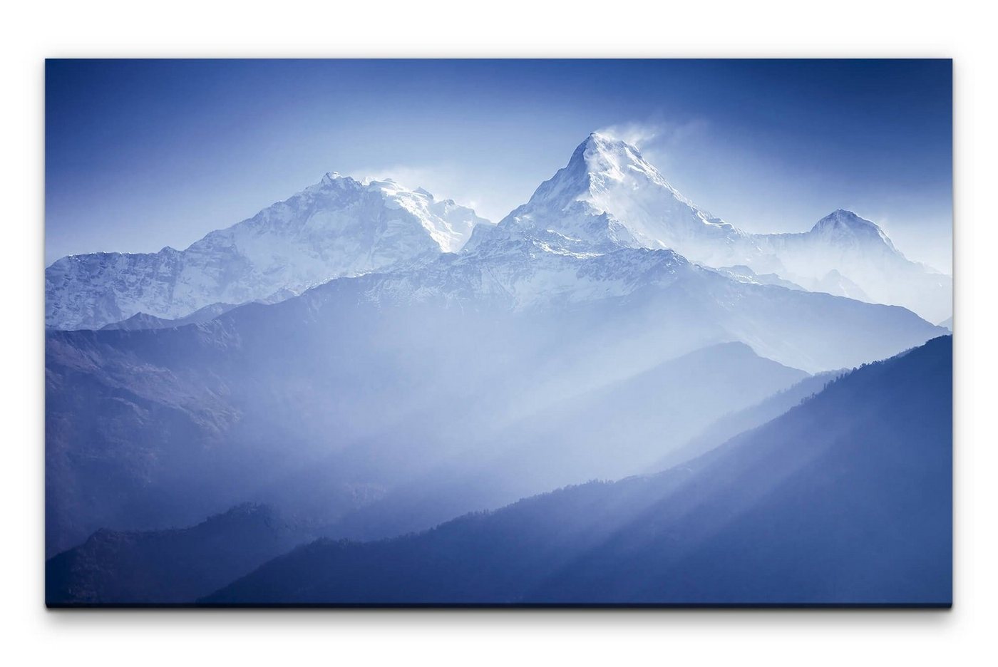 möbel-direkt.de Leinwandbild Bilder XXL Annapurnagebirge im Himalaya Wandbild auf Leinwand von möbel-direkt.de