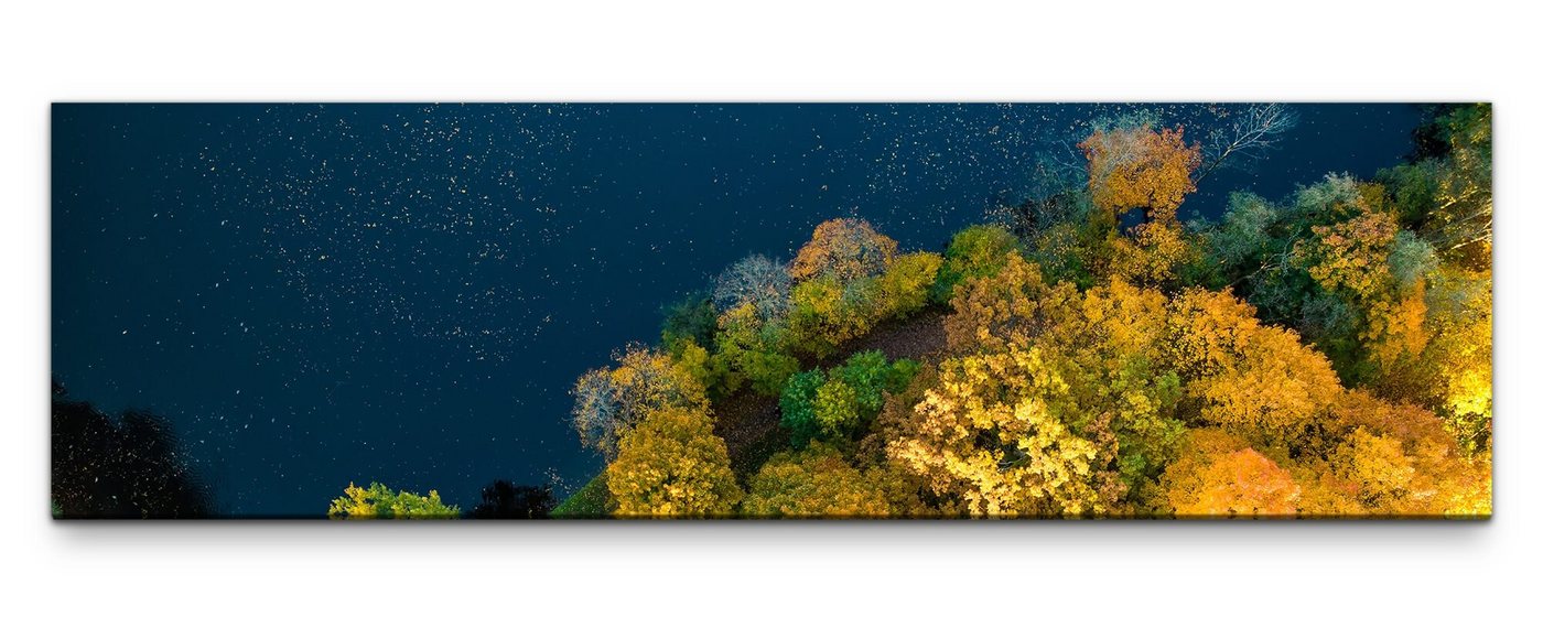 möbel-direkt.de Leinwandbild Bilder XXL Bäume am See Wandbild auf Leinwand von möbel-direkt.de