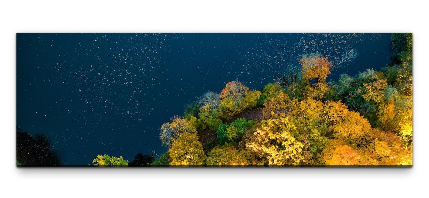 möbel-direkt.de Leinwandbild Bilder XXL Bäume am See Wandbild auf Leinwand von möbel-direkt.de