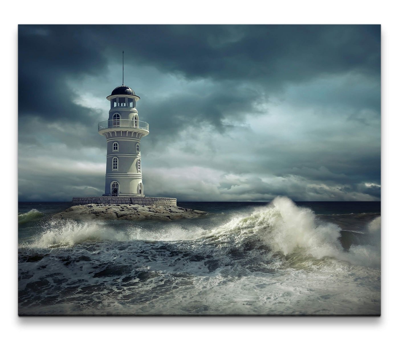 möbel-direkt.de Leinwandbild Bilder XXL Leuchtturm Wandbild auf Leinwand von möbel-direkt.de