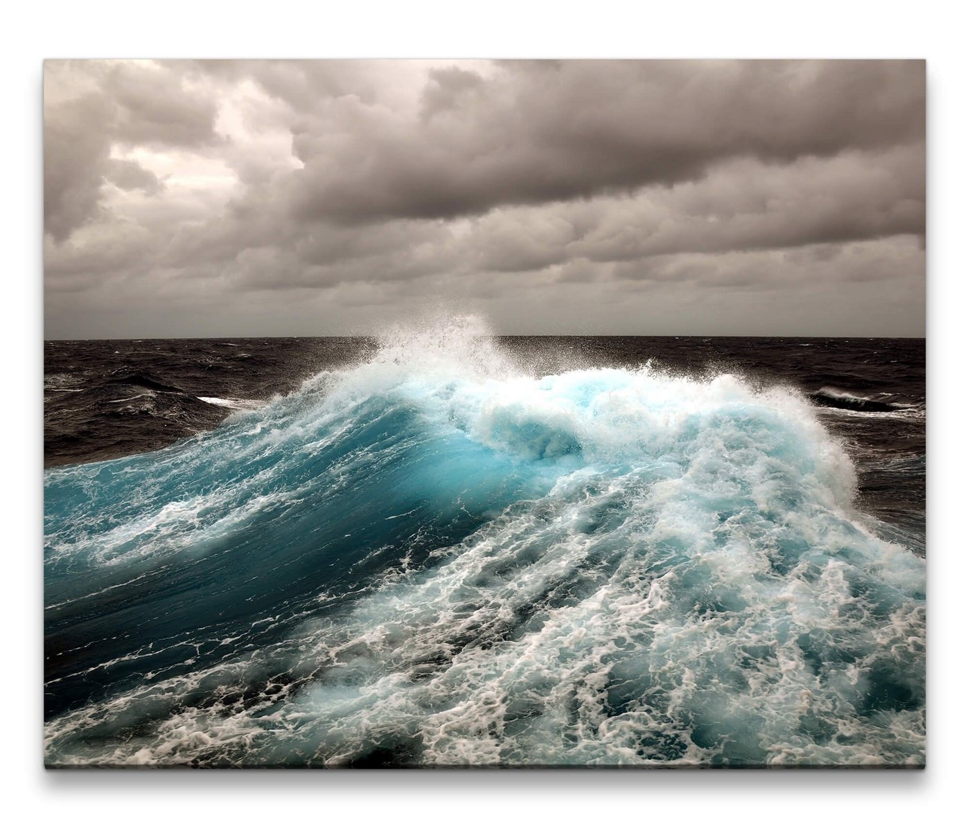 möbel-direkt.de Leinwandbild Bilder XXL Meer mit starkem Seegang Wandbild auf Leinwand von möbel-direkt.de