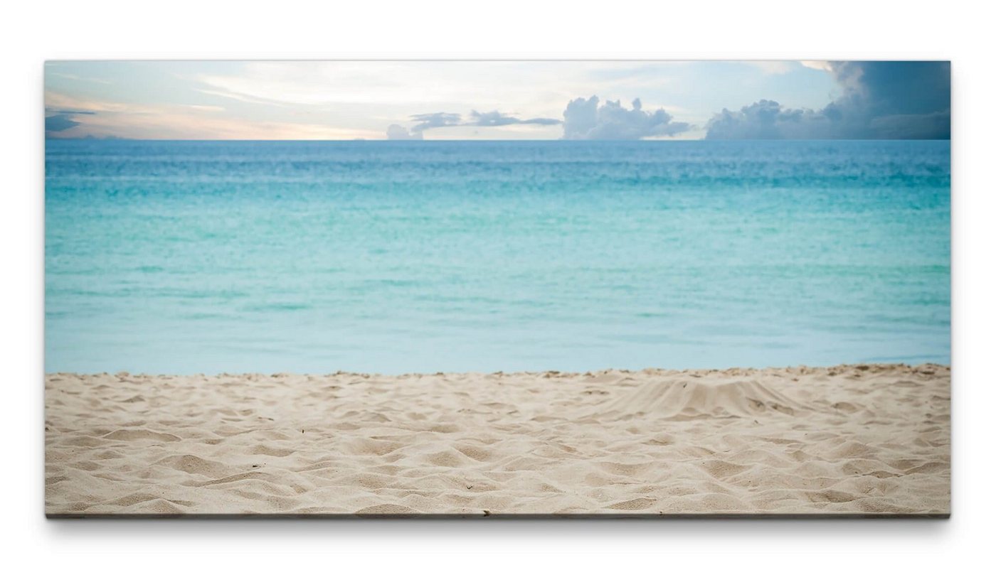 möbel-direkt.de Leinwandbild Bilder XXL Thailändischer Strand 50x100cm Wandbild auf Leinwand von möbel-direkt.de