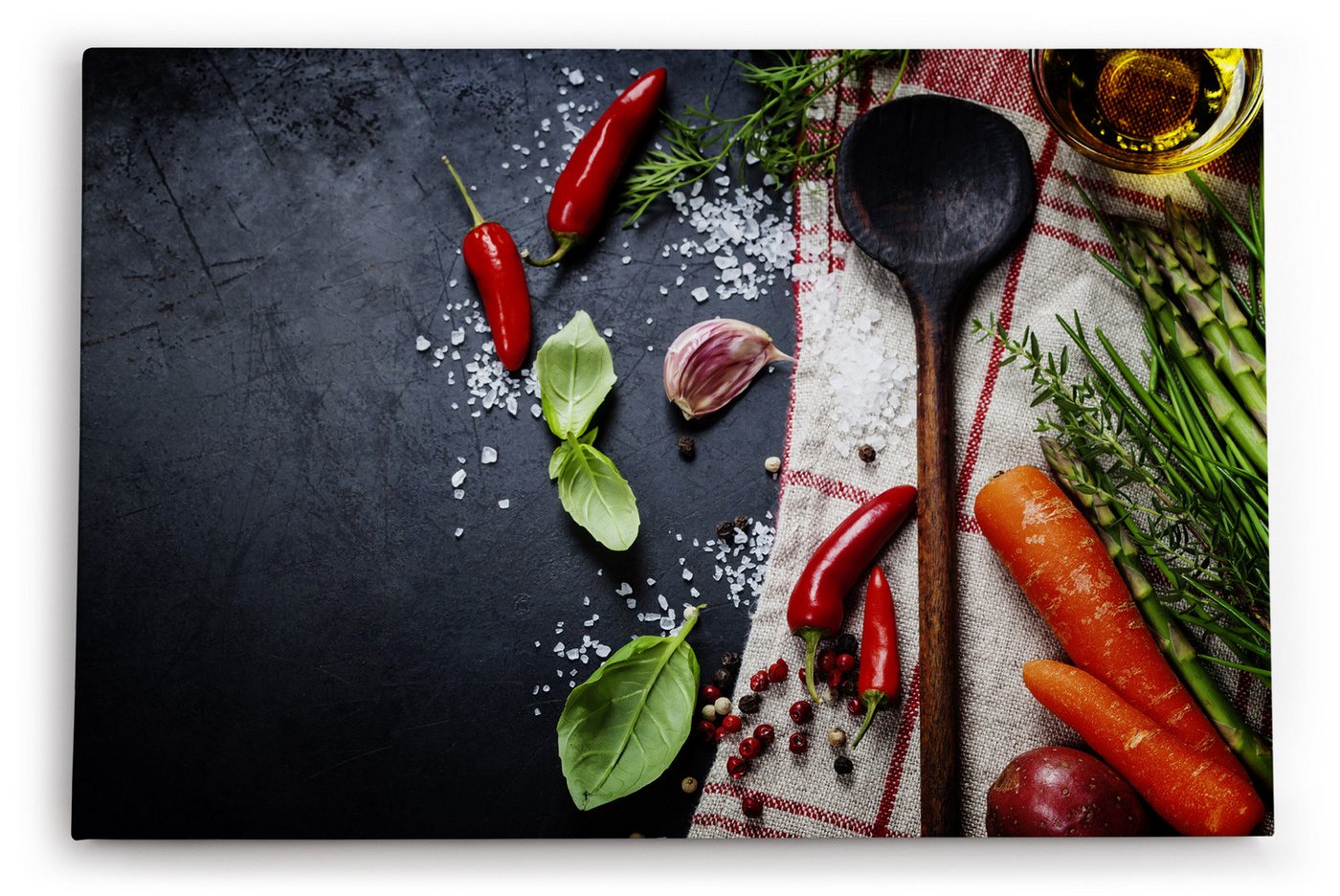möbel-direkt.de Leinwandbild Gewürze Holzlöffel Küche Essen Kochen Obst möbel-direkt.de Leinwandbild Gewürze Holzlöffel Küche Essen Kochen Obst von möbel-direkt.de