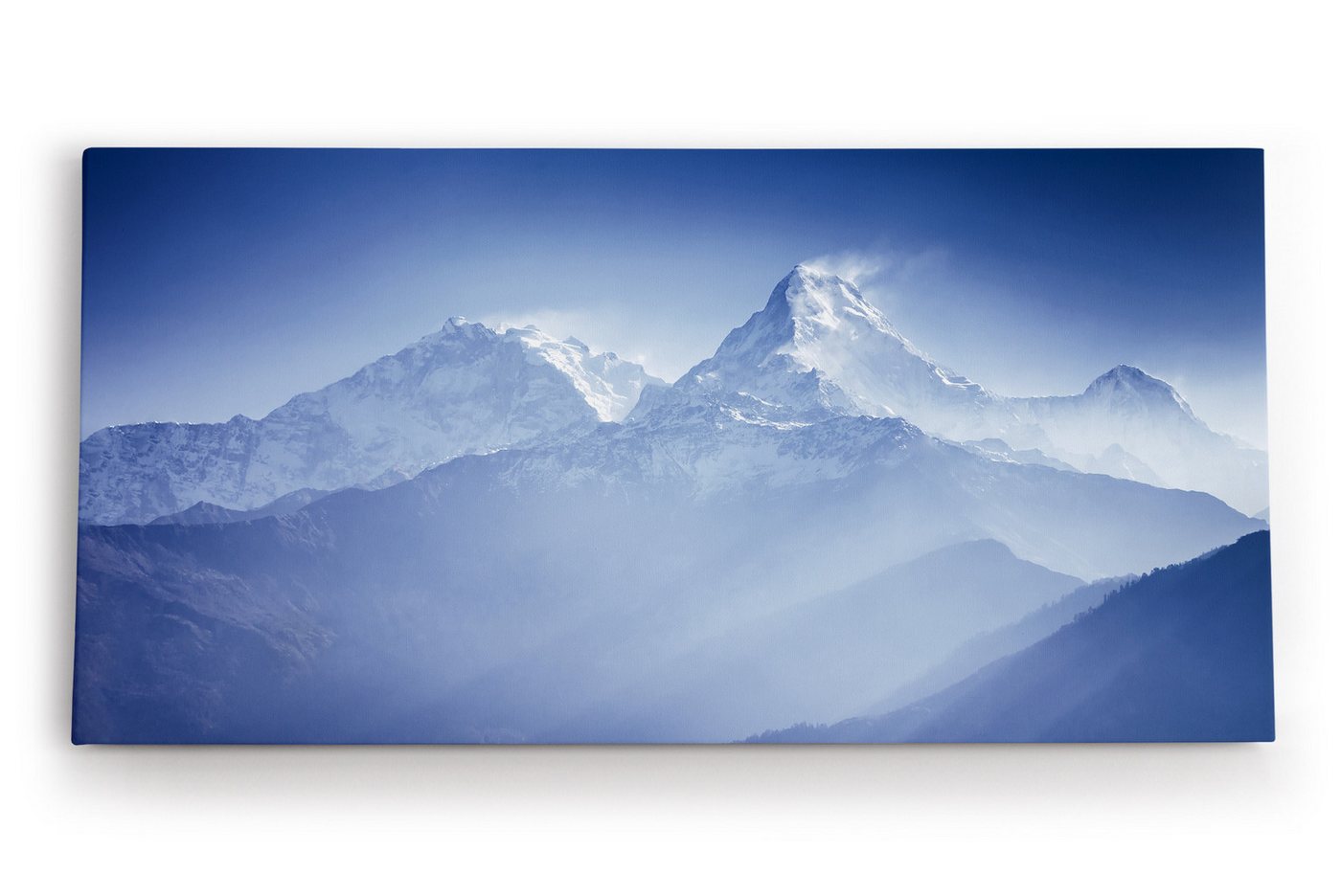 möbel-direkt.de Leinwandbild Himalaya Gebirge Schneegipfel Berge Natur Blau von möbel-direkt.de