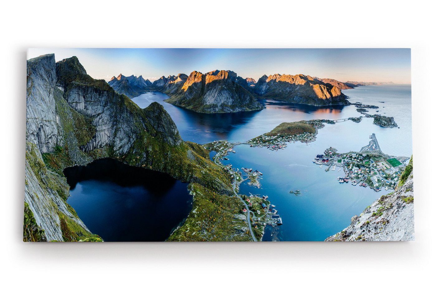 möbel-direkt.de Leinwandbild Lofoten Norwegen Inseln Meer Berge Natur von möbel-direkt.de