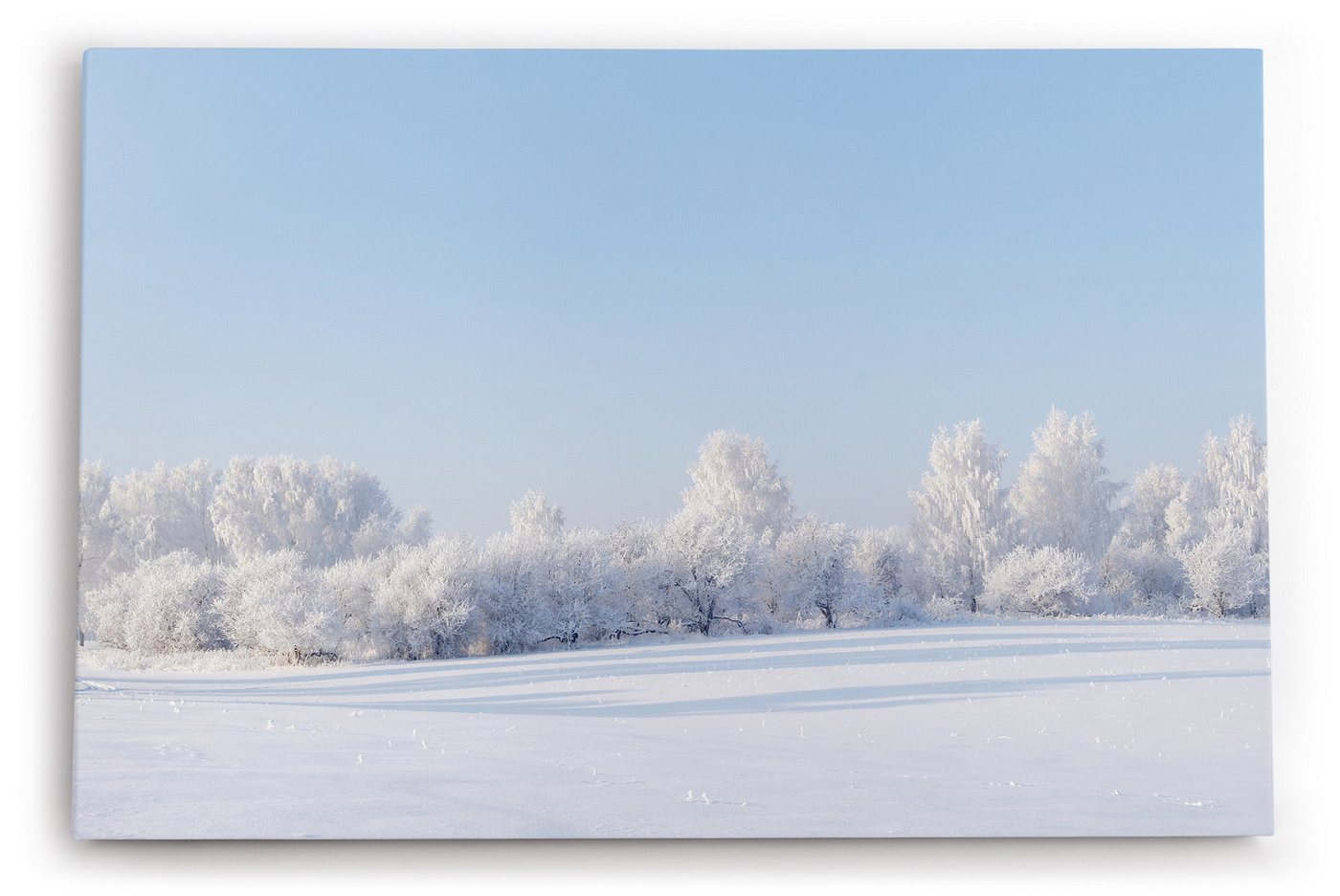 möbel-direkt.de Leinwandbild Schneelandschaft Schnee Bäume Weiß Winter von möbel-direkt.de