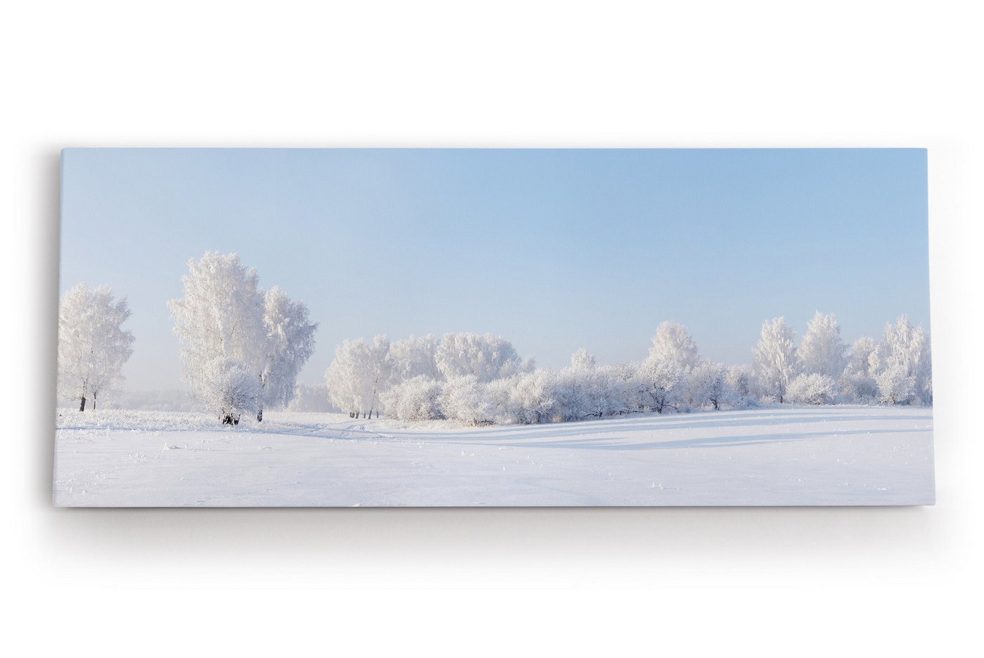 möbel-direkt.de Leinwandbild Schneelandschaft Schnee Bäume Weiß Winter von möbel-direkt.de