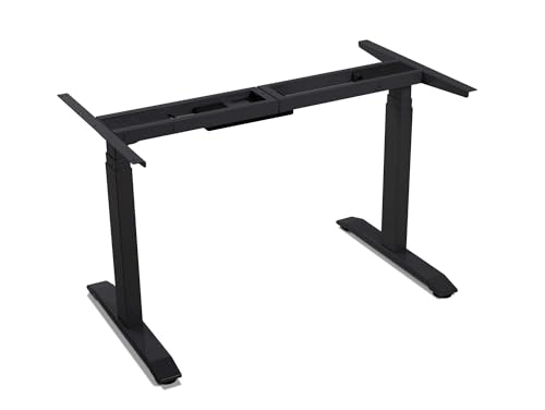 Office One Elektrisch höhenverstellbares Tischgestell Memory-Steuerung für alle gängigen Tischplatten mit Softstart/-Stop, Schwarz Office One Elektrisch höhenverstellbares Tischgestell Memory-Steuerung für alle gängigen Tischplatten mit Softstart/-Stop, Schwarz von moebel-eins