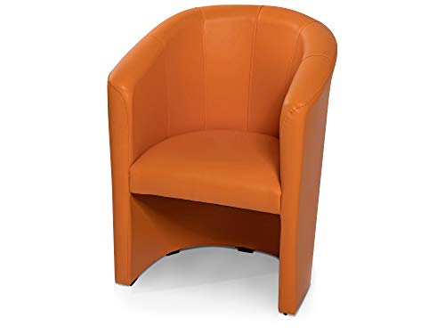 moebel-eins ABIZA Cocktailsessel, Material Kunstleder, orange von moebel-eins