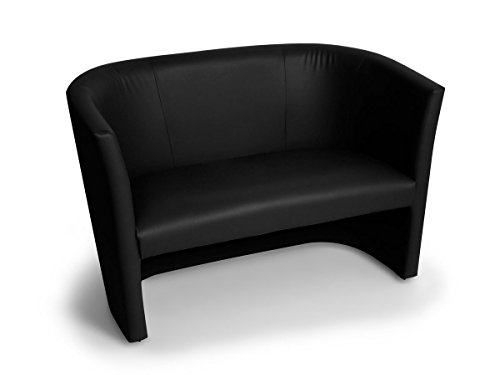 moebel-eins Charly Duo Cocktailsessel Polstersessel Sessel Polsterstuhl Stuhl in schwarz, schwarz von moebel-eins