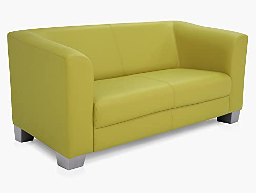 moebel-eins Chicago 2-Sitzer Sofa Couch Loungesofa, Material Kunstleder, grün von moebel-eins