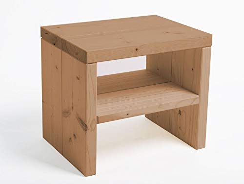 moebel-eins Pumba Nachtkommode mit Ablage, Material Massivholz, Fichte massiv, eichefarbig moebel-eins Pumba Nachtkommode mit Ablage, Material Massivholz, Fichte massiv, eichefarbig von moebel-eins