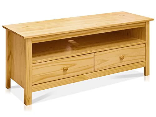 moebel-eins TOBINO Lowboard/TV-Board, Material Massivholz, Kiefer, Kiefer Natur von moebel-eins