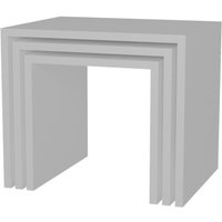 Beistelltisch 3er-Set. Zariel weiß Spanplatte B/H/T: ca. 44x38x35 cm von moebel17