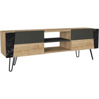 TV-Lowboard Fanten Safir Marmoroptik anthrazit B/H/T: ca. 150x52x36,8 cm von moebel17