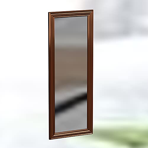 moebel17 5712 Smoot Spiegel Wandspiegel Badspiegel Flurspiegel Kosmetikspiegel, glänzender Rahmen, Bronze, modern, 40 x 104 x 2,3 cm von moebel17
