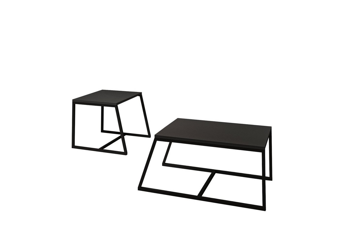 moebel17 Couchtisch Couchtisch 2er Set Between Anthrazit mit Metall Fü, moderner Couchtisch Set in Anthrazit Schwarz mit Gestell aus Metall moebel17 Couchtisch Couchtisch 2er Set Between Anthrazit mit Metall Fü, moderner Couchtisch Set in Anthrazit Schwarz mit Gestell aus Metall von moebel17