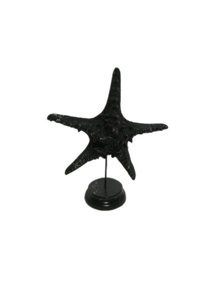 moebel17 Dekofigur Skulptur Stern Schwarz Marmoroptik, Dekofigur aus Polyresin von moebel17