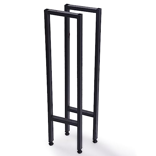 moebel17 OS Tischgestell Metall Schwarz Tischbein für Glastisch, Holztisch, Gartentisch, Esstisch. Maße: 21x87x2 cm 91454 von moebel17