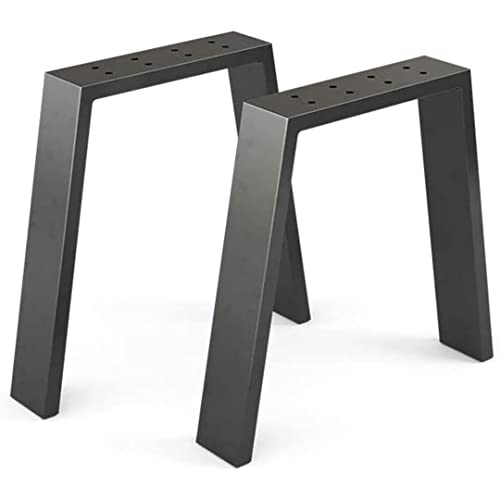 moebel17 OS Tischgestell Metall Schwarz Tischbein für Glastisch, Holztisch, Gartentisch, Esstisch. Maße: 55x72x3 cm 91256 von moebel17