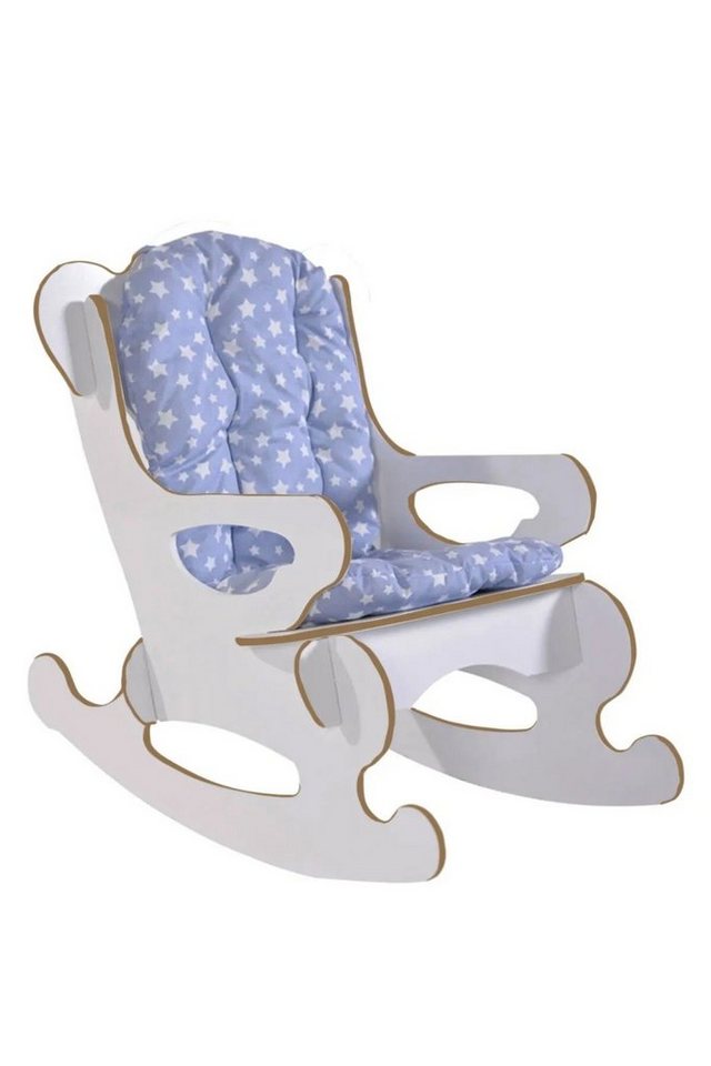 moebel17 Schaukelstuhl Schaukelstuhl für Kinder in verschiedenen Farben, Gemütlicher Sitzkomfort durch Polsterung im Sitz- und Lehnbereich von moebel17