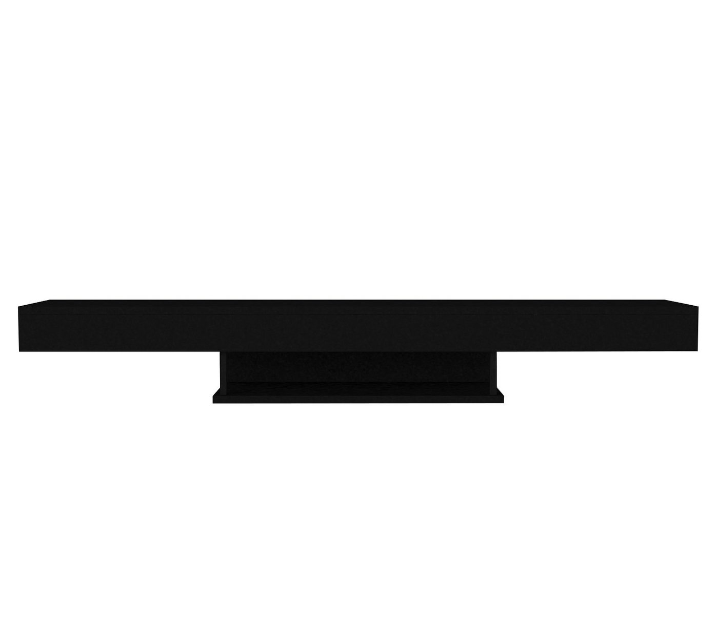 moebel17 TV-Regal TV Lowboard Hängend Alberes Schwarz, Einzelmöbel 1-tlg., modernes TV Lowboard in Schwarz von moebel17