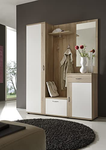 möbelando Garderobe Kompaktgarderobe Flurmöbel Komplettgarderobe Wandgarderobe Nessi I möbelando Garderobe Kompaktgarderobe Flurmöbel Komplettgarderobe Wandgarderobe Nessi I von möbelando