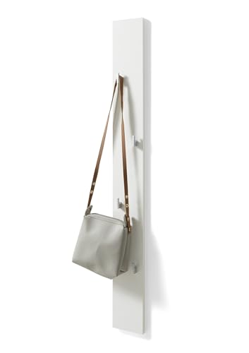 Garderobenleiste >Colan< in Weiß matt - 14x115x2cm (BxHxT) von möbelando