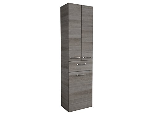 Hochschrank Ablageschrank Badschrank Seitenschrank Badmöbel Schrank Carrie II Graphit von möbelando