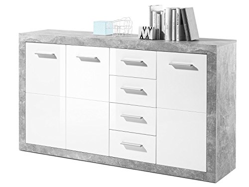 möbelando Sideboard Kommode Schrank Anrichte Highboard Standschrank Rio de Janeiro I von möbelando