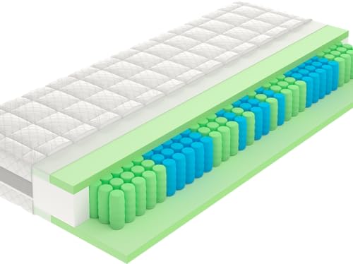 Taschenfederkernmatratze >Matratze< mit 7-Zonen-Taschenfederkern, Härtegrad H5, Kaltschaumabdeckung, Klimaband & waschbarem Bezug ? 80x200 cm, Höhe 23 cm - für festen Liegekomfort & erholsamen Schlaf Taschenfederkernmatratze >Matratze< mit 7-Zonen-Taschenfederkern, Härtegrad H5, Kaltschaumabdeckung, Klimaband & waschbarem Bezug ? 80x200 cm, Höhe 23 cm - für festen Liegekomfort & erholsamen Schlaf von möbelando