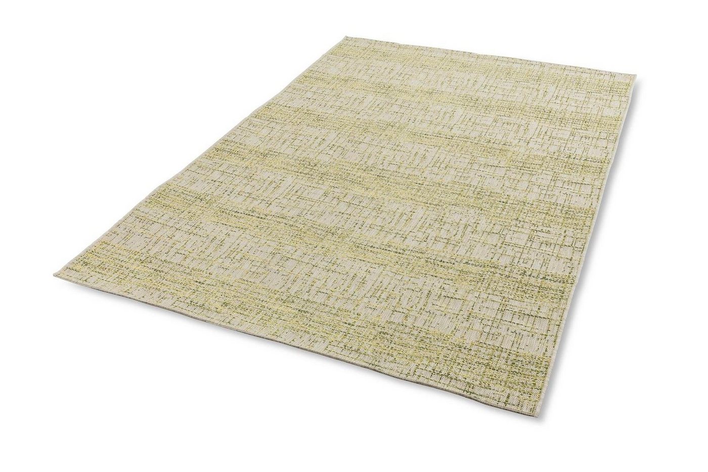 Teppich Imola, möbelando, rechteckig, rechteckig - Breite x Höhe ca. 160 cm x 0,5 cm Maschinell gewebt Outdoor-Teppich! - Auch für Balkon und Terasse geeignet - grün von möbelando