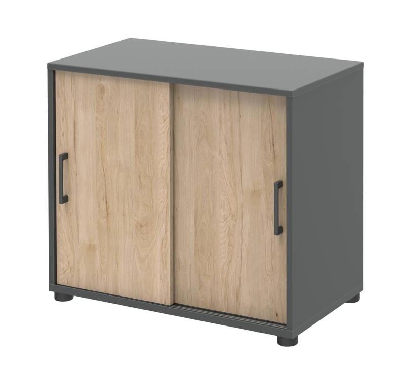 möbelando Schiebetürenschrank 859 home.office by rb 80,4 x 74 x 42,5 cm (B/H/T) von möbelando