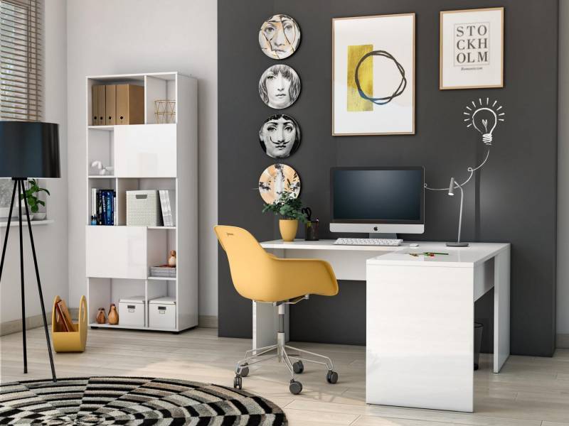 KITALY Ansteckplatte in Weiss hlg., BxHxT: 103x75x55 cm von KITALY