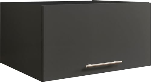 möbelando Aufsatzschrank >LAUNDREEZY< in anthrazit, Holzwerkstoff - 67,5x38x67,5cm (BxHxT) von möbelando