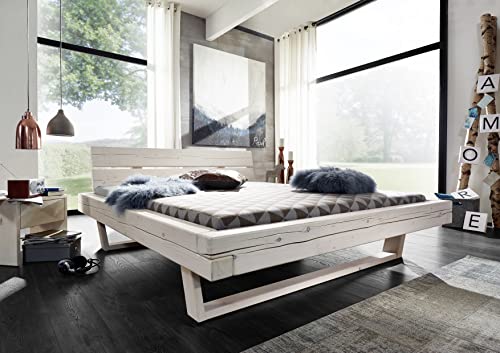 möbelando Balkenbett Doppelbett Bettgestell Ehebett Massivholzbett Bett Long Beach I 180x200 cm von möbelando