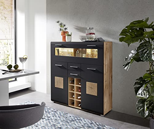 möbelando Barschrank Bar Wohnzimmer Eesszimer Loungetisch Bartisch Sidonia I von möbelando