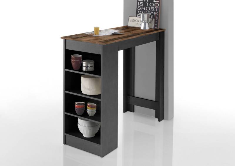 möbelando Bartisch Rosalyn, 115 x 103 x 50 cm (B/H/T) von möbelando